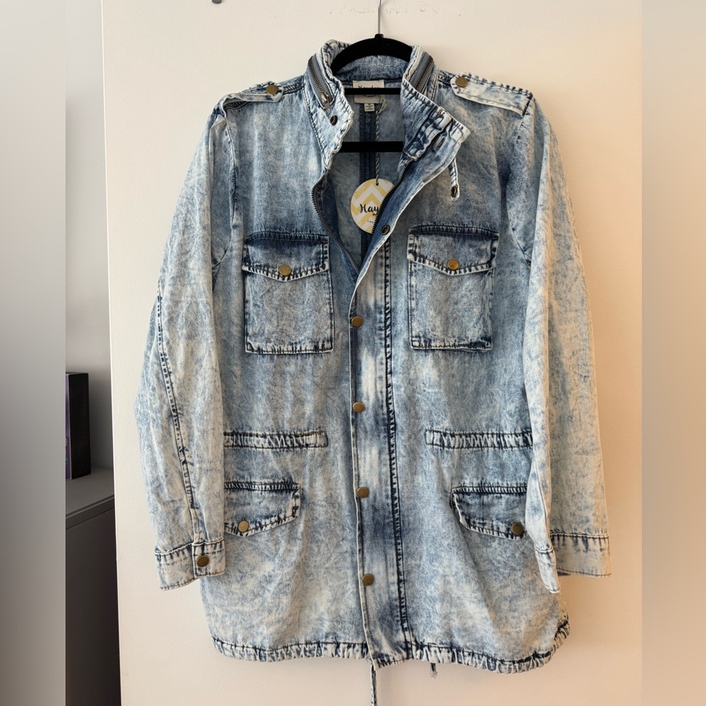 Hayden Light Blue Military Field Jacket